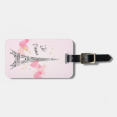 Eiffelturm mit Herz Gepäckanhänger (Vorderseite horizontal)