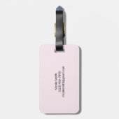 Eiffelturm mit Herz Gepäckanhänger (Rückseite vertikal)