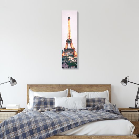 Eiffelturm mit leichter vertikaler Leinwand (Insitu (Schlafzimmer))