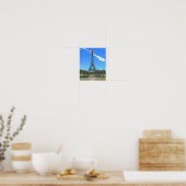 Eiffelturm mit rotem Cowboyhut, Paris, Texas Poster (Küche)