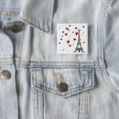 Eiffelturm mit Sternen Button (Beispiel)