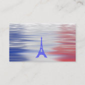 Eiffelturm mit Tricolor Business Card Visitenkarte (Rückseite)