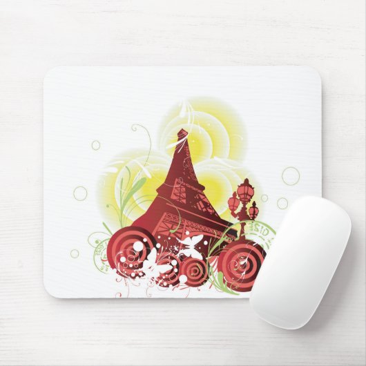 Eiffelturm Mousepad (Mit Mouse)