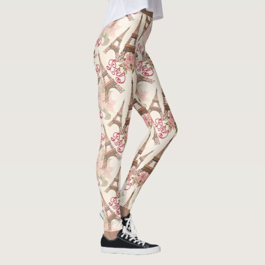 Eiffelturm-Muster Leggings (Rechts)