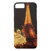 Eiffelturm nach Dunkelheit Case-Mate iPhone Hülle (Rückseite)