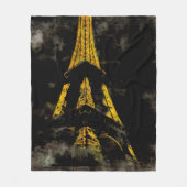 Eiffelturm nachts fleecedecke (Vorderseite)