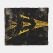 Eiffelturm nachts fleecedecke (Vorderseite (Horizontal))