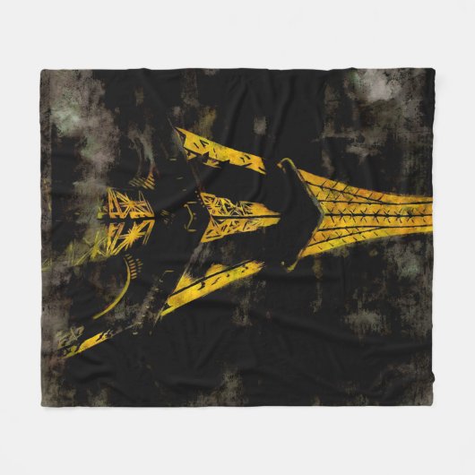 Eiffelturm nachts fleecedecke (Vorderseite (Horizontal))