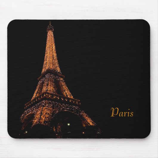 Eiffelturm nachts, Paris Mousepad (Vorne)