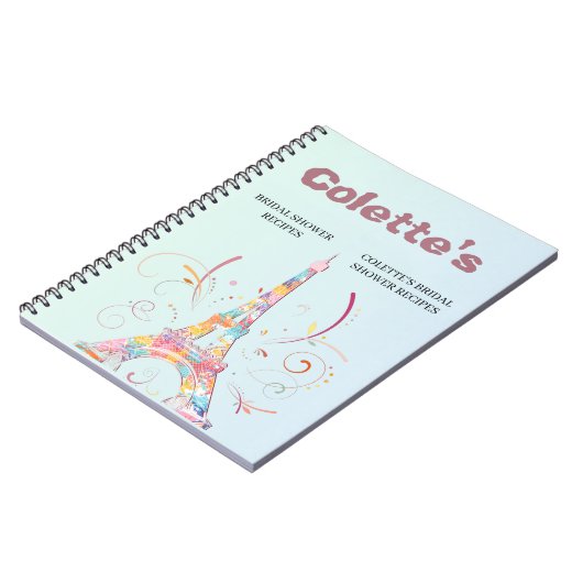 Eiffelturm Notizblock (Linke Seite)