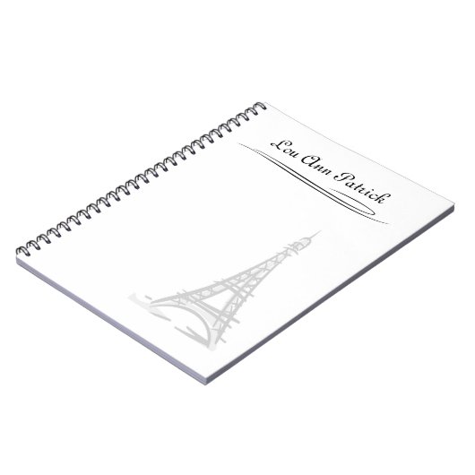 Eiffelturm Notizblock (Linke Seite)