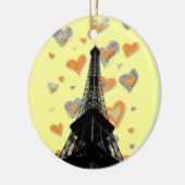 Eiffelturm-Ornament Keramik Ornament (Links)