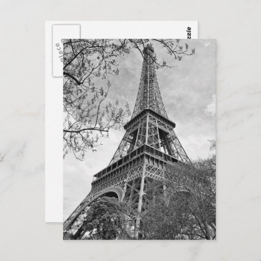 Eiffelturm Panorama Postkarte (Vorne/Hinten)
