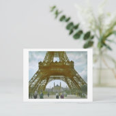 Eiffelturm Paris 1900 Exposition Universelle Postkarte (Stehend Vorderseite)