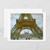 Eiffelturm Paris 1900 Exposition Universelle Postkarte (Vorne/Hinten)