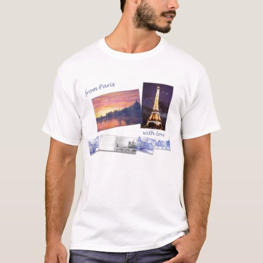 EIFFELTURM-PARIS-ANDENKEN T-Shirt (Vorderseite)