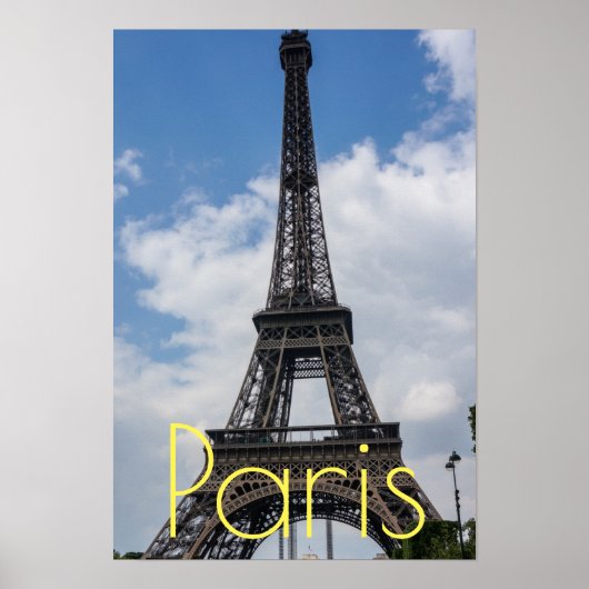 Eiffelturm Paris Artwork Frankreich Reisen Poster (Vorne)