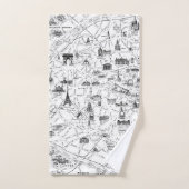 Eiffelturm Paris Badhandtuch Set (Handtuch)