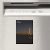 Eiffelturm Paris bei Sonnenuntergang Magnet (In Situ (Geschirrspüler))