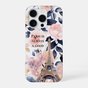 Eiffelturm Paris Blumen iPhone 16 Pro Hülle