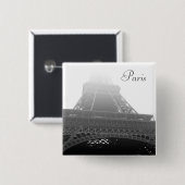 Eiffelturm Paris Button (Vorne & Hinten)