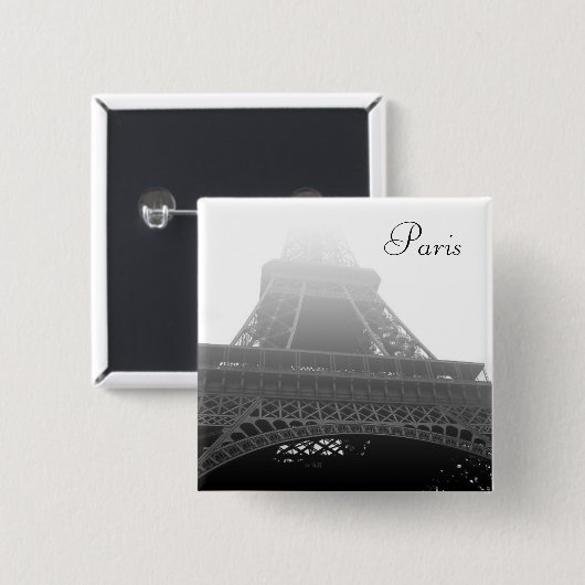 Eiffelturm Paris Button (Vorne & Hinten)