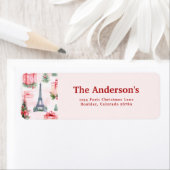 Eiffelturm, Paris Chic Pink Weihnachtsansprache (Insitu)