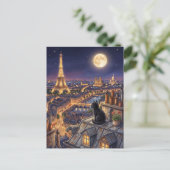 Eiffelturm Paris Dächer Frankreich Postkarte (Stehend Vorderseite)