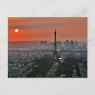 Eiffelturm, Paris durch Sunset Postkarte
