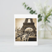 Eiffelturm Paris Exposition Universelle Postkarte (Stehend Vorderseite)