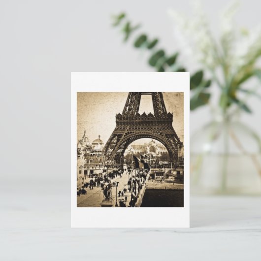 Eiffelturm Paris Exposition Universelle Postkarte (Stehend Vorderseite)