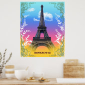 eiffelturm-paris-france poster (Küche)