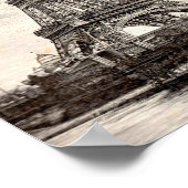 Eiffelturm, Paris Frankreich 1889 Poster (Ecke)