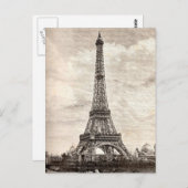 Eiffelturm Paris Frankreich 1889 Postkarte (Vorne/Hinten)