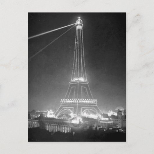 Eiffelturm Paris Frankreich 1900 Vintag Postkarte (Vorderseite)