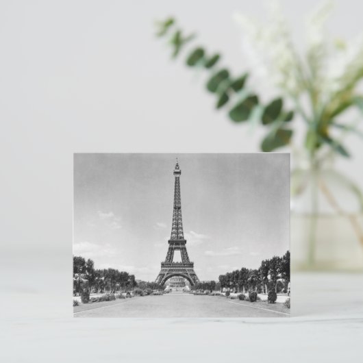 Eiffelturm, Paris Frankreich 1909 Postkarte (Stehend Vorderseite)