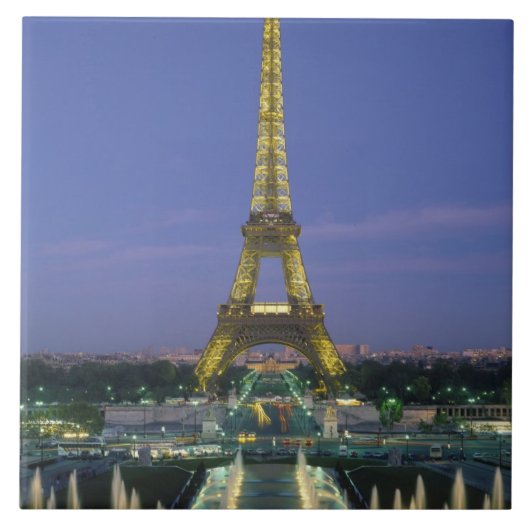 Eiffelturm, Paris, Frankreich 2 Fliese (Vorderseite)