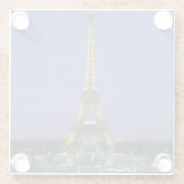 Eiffelturm, Paris, Frankreich 2 Glasuntersetzer (Rückseite)
