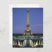 Eiffelturm, Paris, Frankreich 2 Postkarte (Vorne/Hinten)