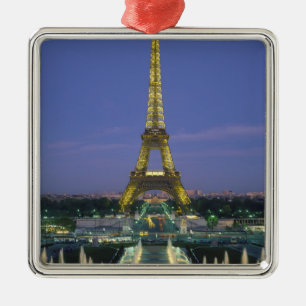 Eiffelturm, Paris, Frankreich 2 Silbernes Ornament