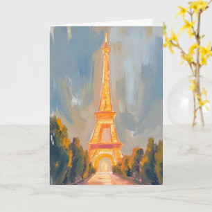 Eiffelturm Paris Frankreich Aquarell Karte