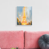 Eiffelturm Paris Frankreich Aquarell Leinwanddruck (Insitu (Wohnzimmer))