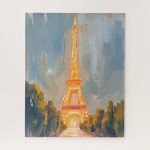 Eiffelturm Paris Frankreich Aquarell Puzzle