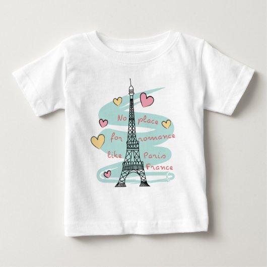 Eiffelturm Paris Frankreich Baby T-shirt (Vorderseite)