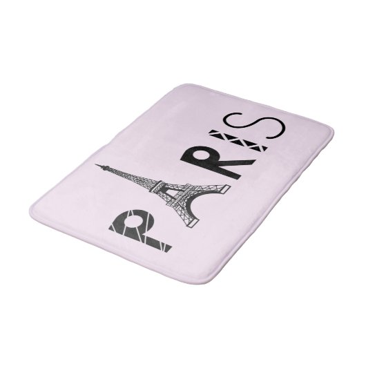 Eiffelturm Paris, Frankreich | Badematte (Schrägansicht)