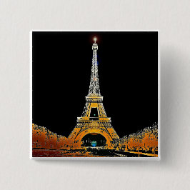 Eiffelturm, Paris, Frankreich Button