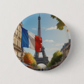 Eiffelturm - Paris - Frankreich Button (Vorderseite)