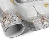 Eiffelturm. Paris, Frankreich Classic Geschenkpapier (Rolleneckpunkt)