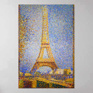 Eiffelturm, Paris Frankreich durch Seurat Poster