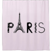Eiffelturm Paris, Frankreich | Duschvorhang (Vorderseite)